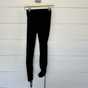 Susana Monaco Women’s Black Extra Small Lace Up/Side Tie Leggings Pants Stretchy